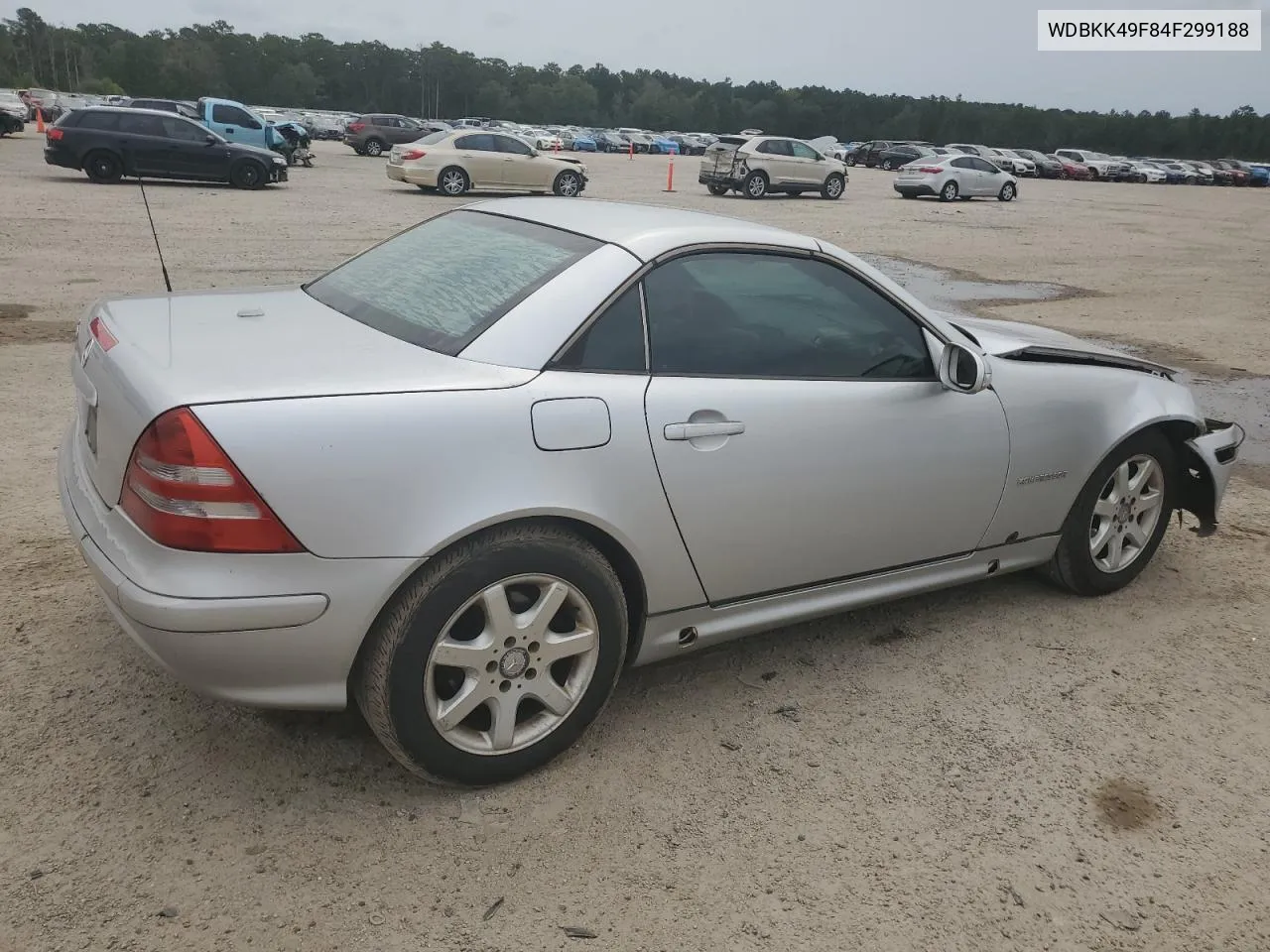 2004 Mercedes-Benz Slk 230 Kompressor VIN: WDBKK49F84F299188 Lot: 70967794