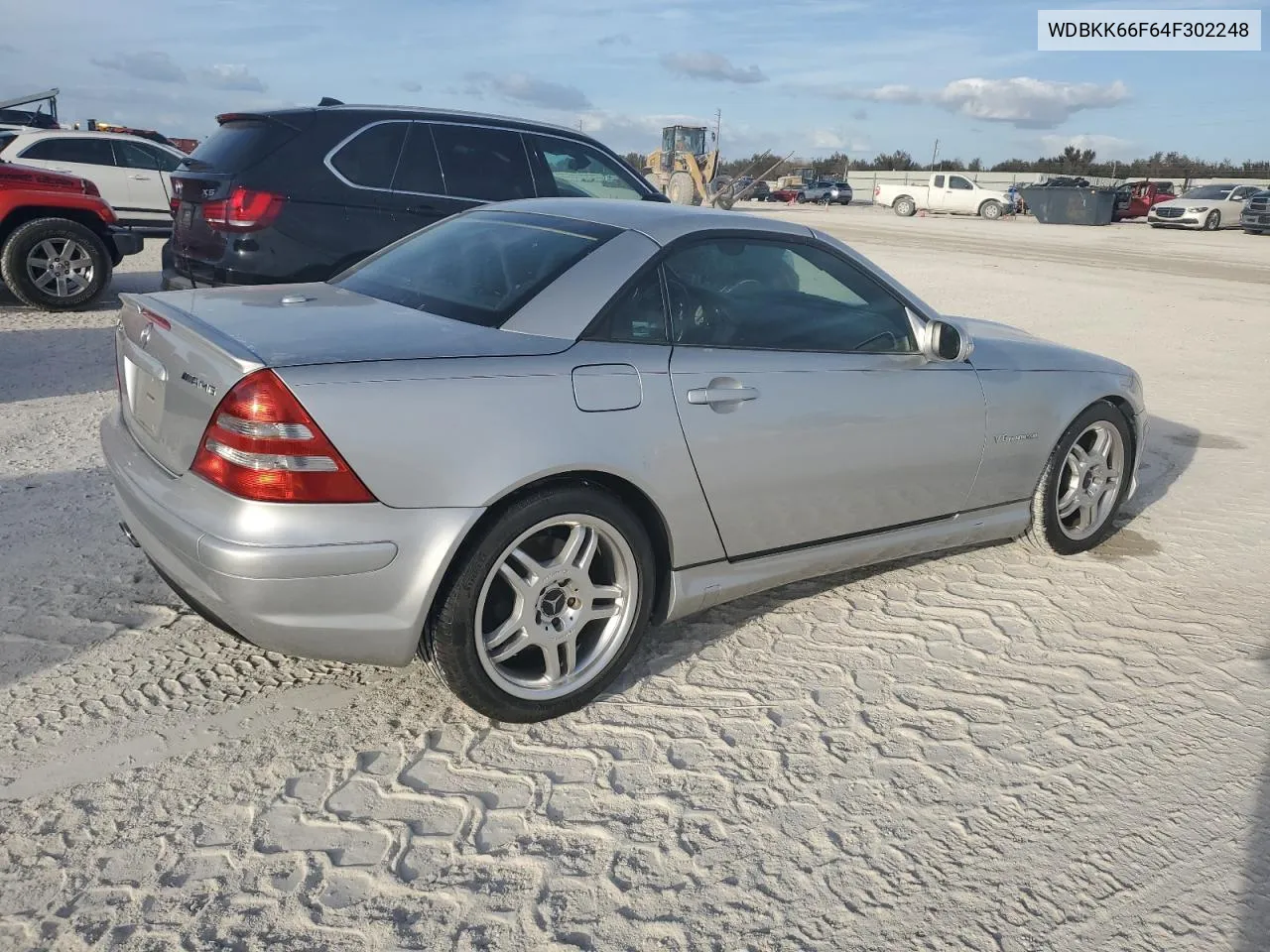 2004 Mercedes-Benz Slk 32 Amg Kompressor VIN: WDBKK66F64F302248 Lot: 76944354