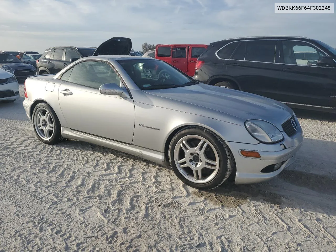 2004 Mercedes-Benz Slk 32 Amg Kompressor VIN: WDBKK66F64F302248 Lot: 76944354