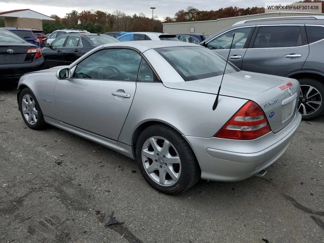 2004 Mercedes-Benz Slk 230 Kompressor VIN: WDBKK49F64F301438 Lot: 77759904