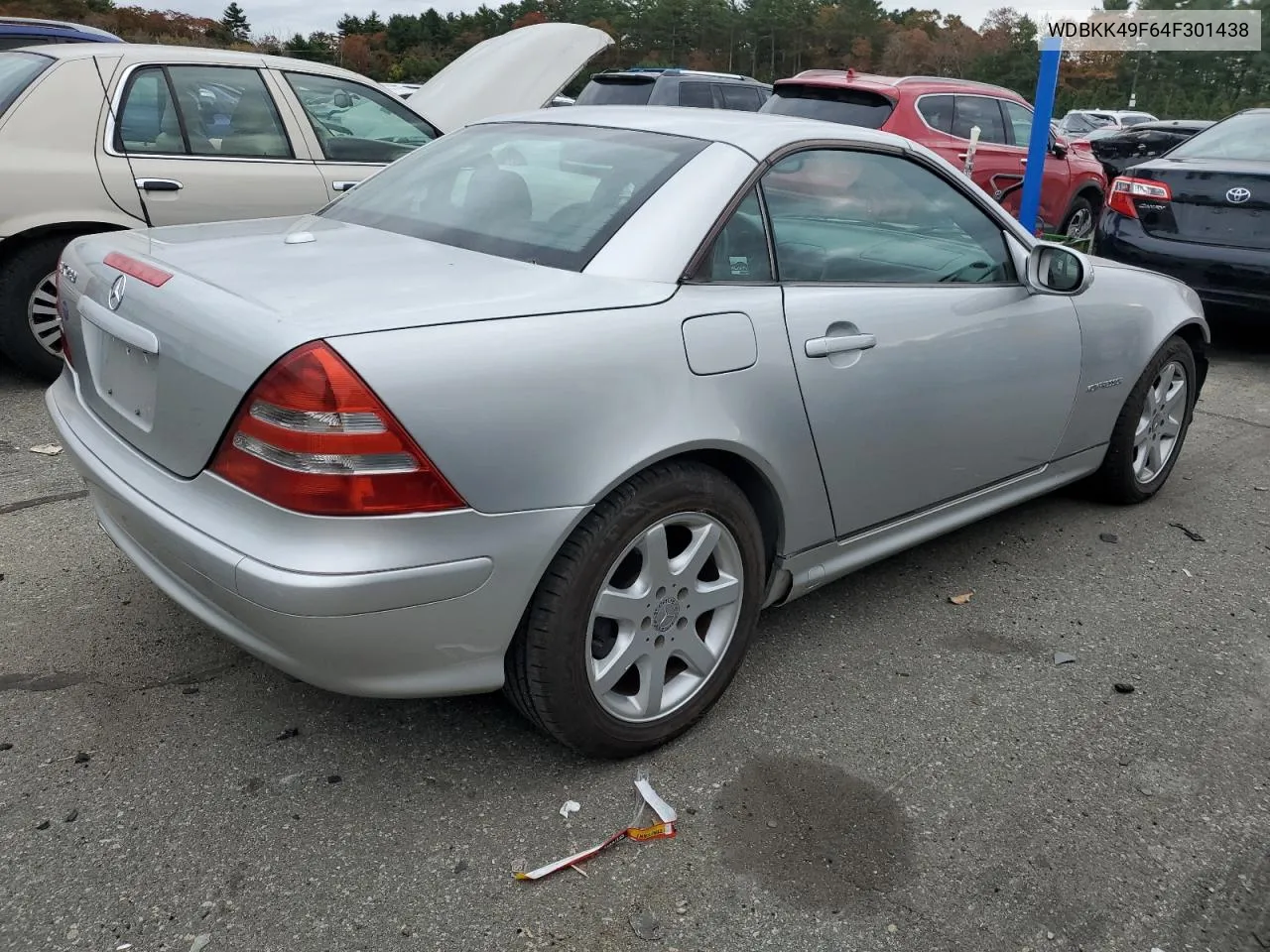 2004 Mercedes-Benz Slk 230 Kompressor VIN: WDBKK49F64F301438 Lot: 77759904