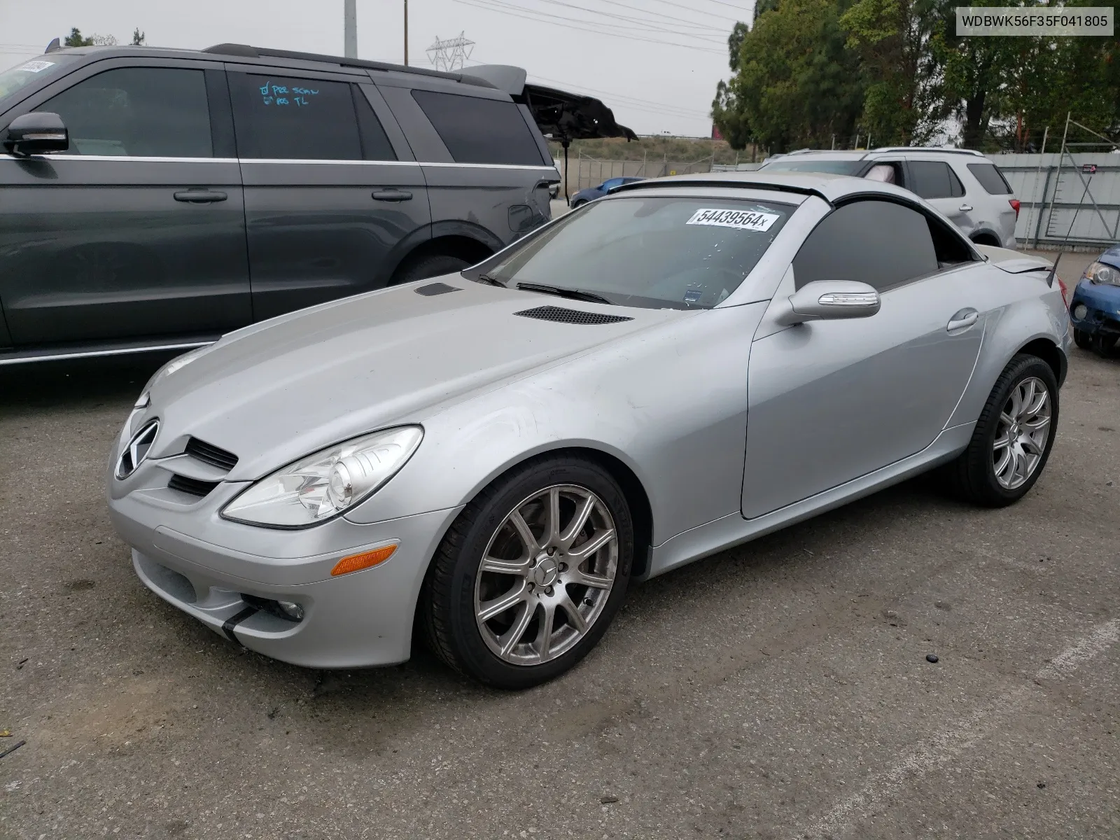 2005 Mercedes-Benz Slk 350 VIN: WDBWK56F35F041805 Lot: 54439564