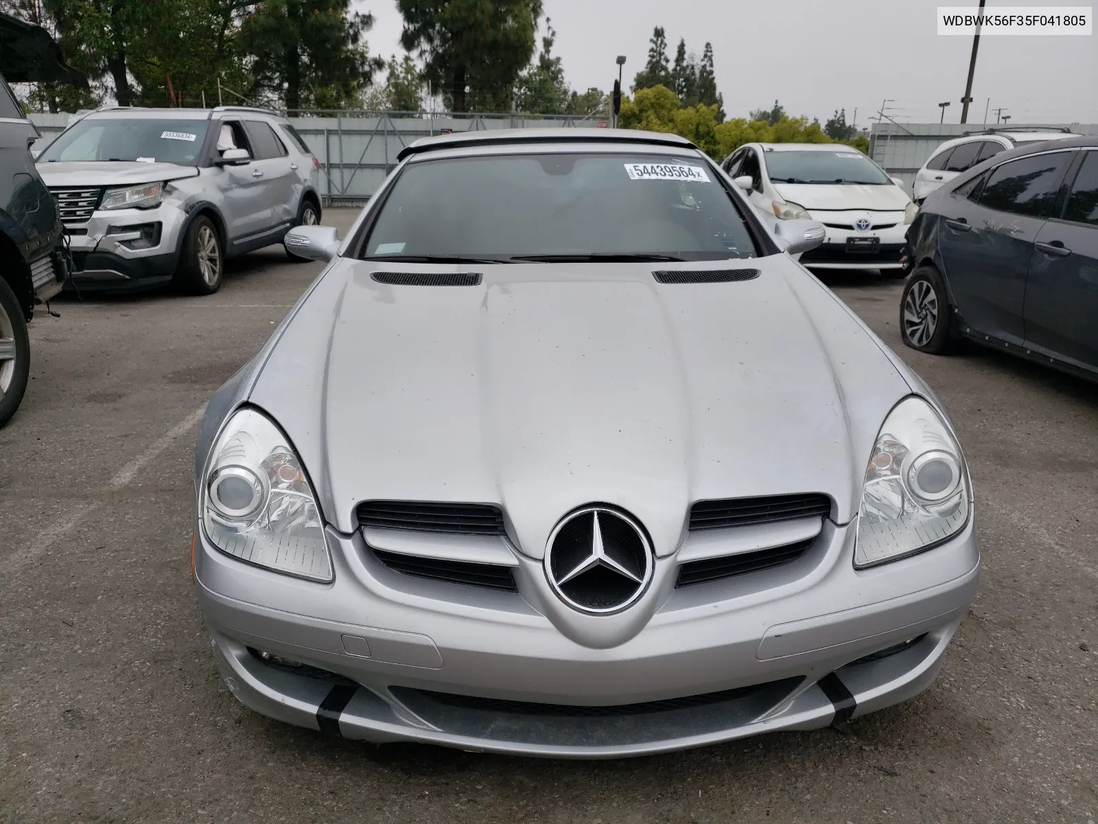 2005 Mercedes-Benz Slk 350 VIN: WDBWK56F35F041805 Lot: 54439564