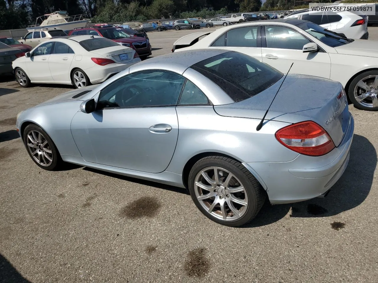 2005 Mercedes-Benz Slk 350 VIN: WDBWK56F75F059871 Lot: 74153334