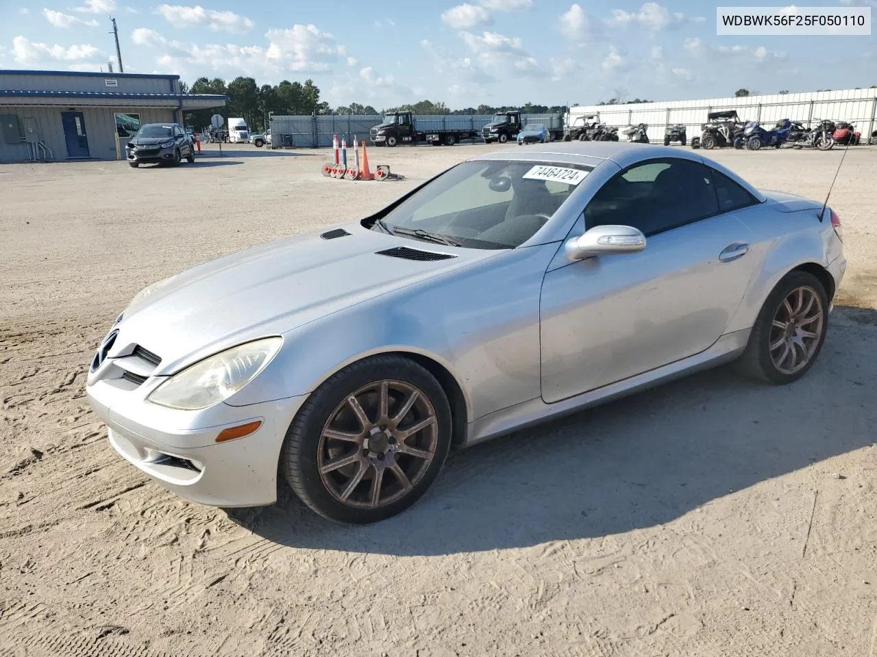 2005 Mercedes-Benz Slk 350 VIN: WDBWK56F25F050110 Lot: 74464724