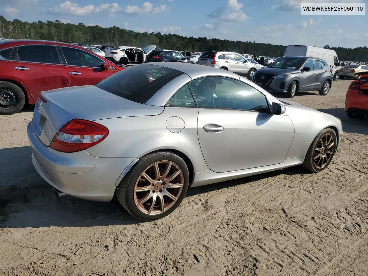 2005 Mercedes-Benz Slk 350 VIN: WDBWK56F25F050110 Lot: 74464724