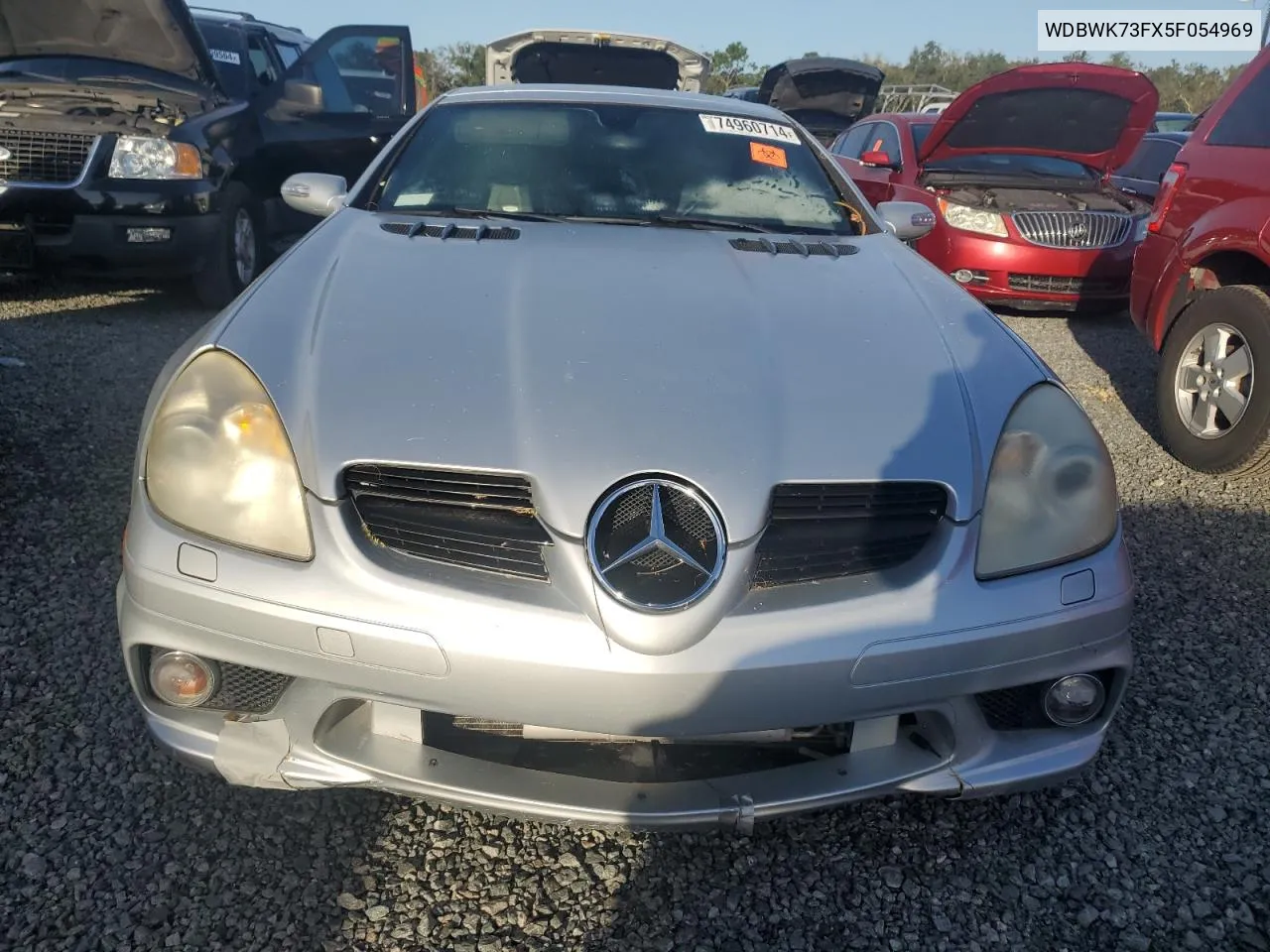 2005 Mercedes-Benz Slk 55 Amg VIN: WDBWK73FX5F054969 Lot: 74960714