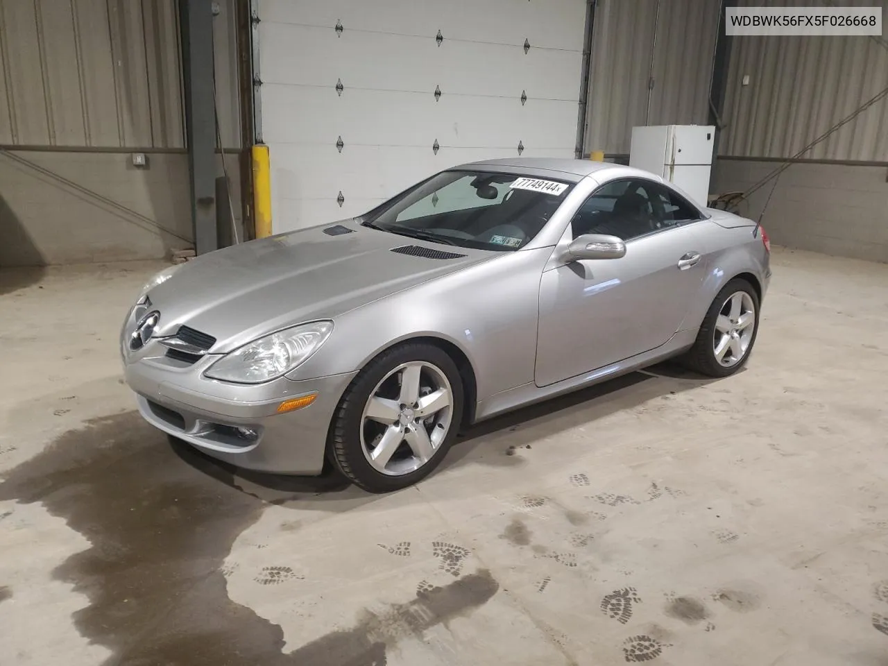 2005 Mercedes-Benz Slk 350 VIN: WDBWK56FX5F026668 Lot: 77749144