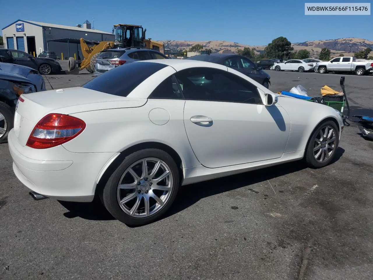 2006 Mercedes-Benz Slk 350 VIN: WDBWK56F66F115476 Lot: 67674484