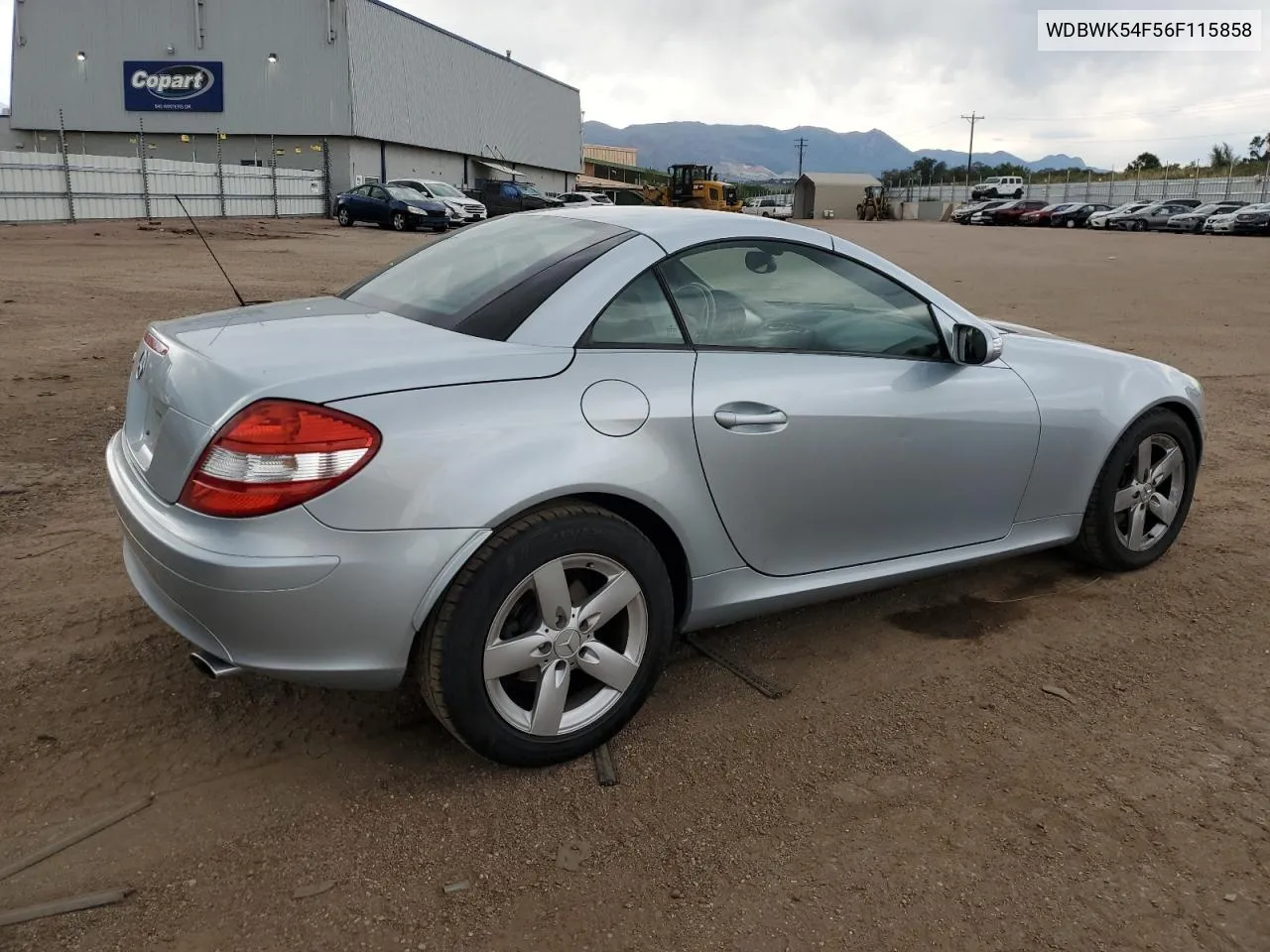 2006 Mercedes-Benz Slk 280 VIN: WDBWK54F56F115858 Lot: 70429324