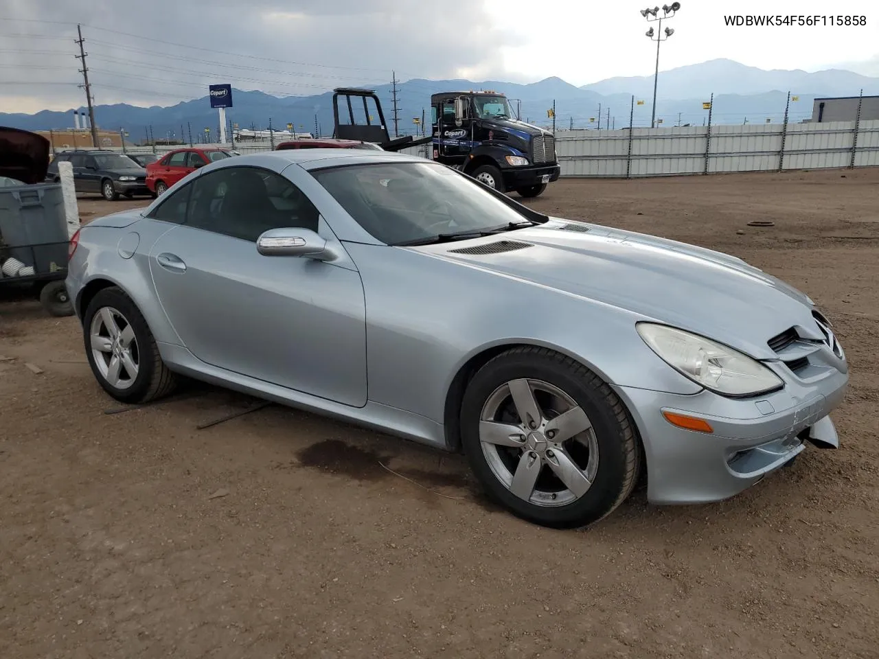 2006 Mercedes-Benz Slk 280 VIN: WDBWK54F56F115858 Lot: 70429324