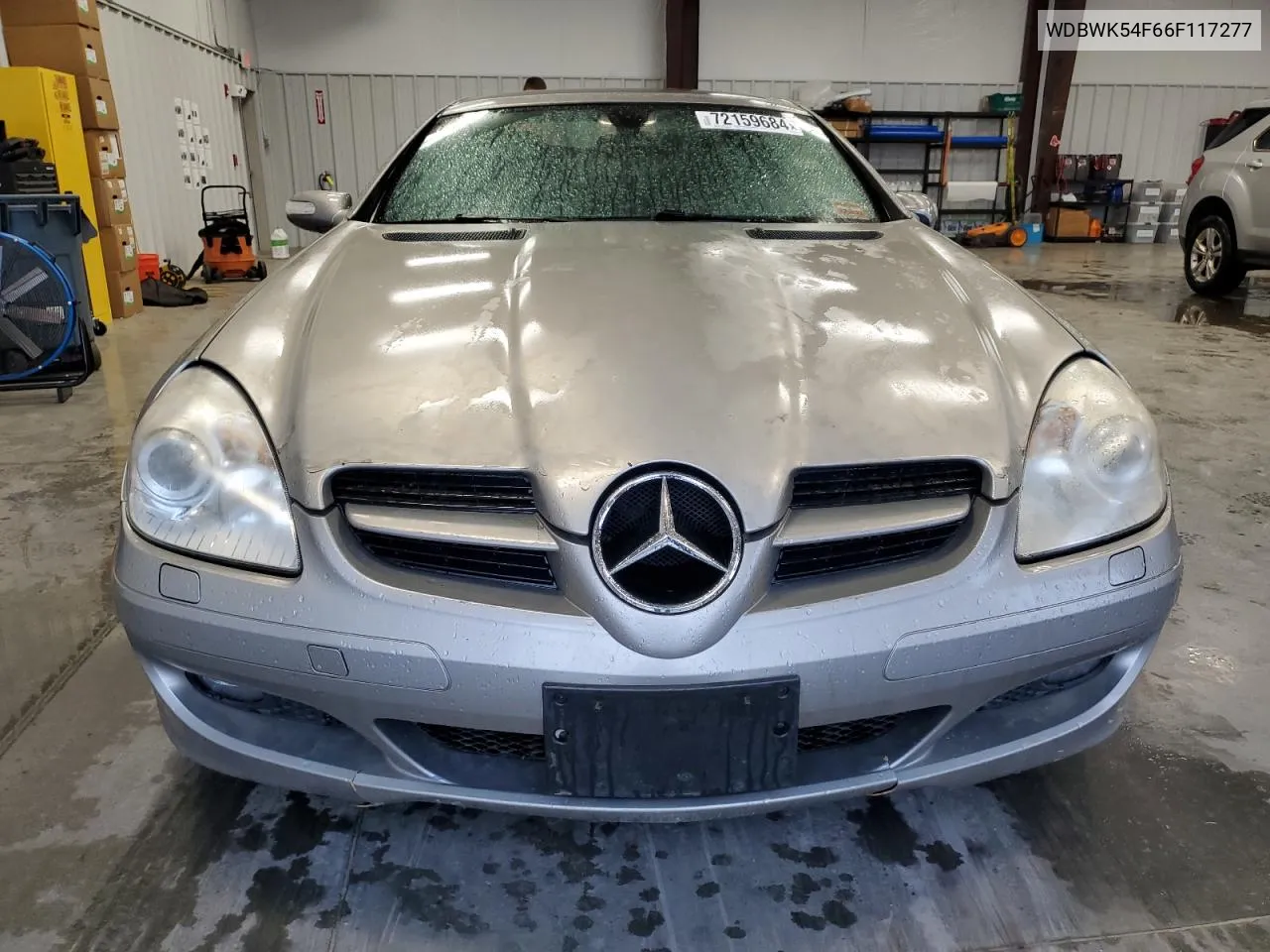 2006 Mercedes-Benz Slk 280 VIN: WDBWK54F66F117277 Lot: 72159684