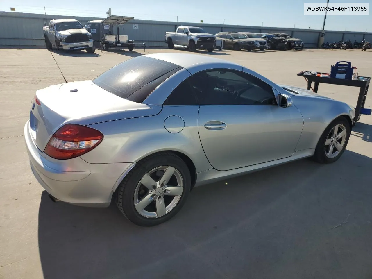 2006 Mercedes-Benz Slk 280 VIN: WDBWK54F46F113955 Lot: 73100524