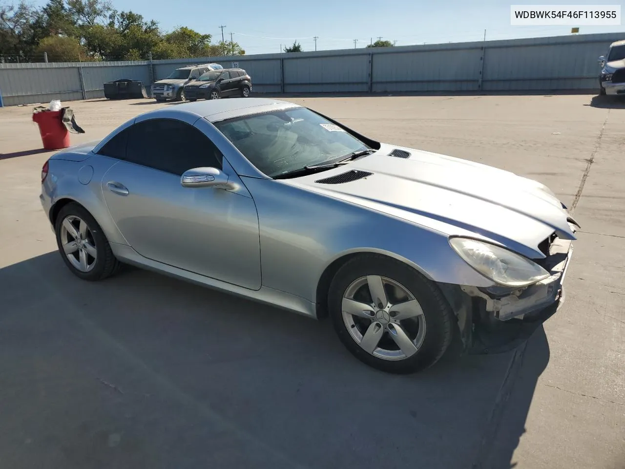 2006 Mercedes-Benz Slk 280 VIN: WDBWK54F46F113955 Lot: 73100524