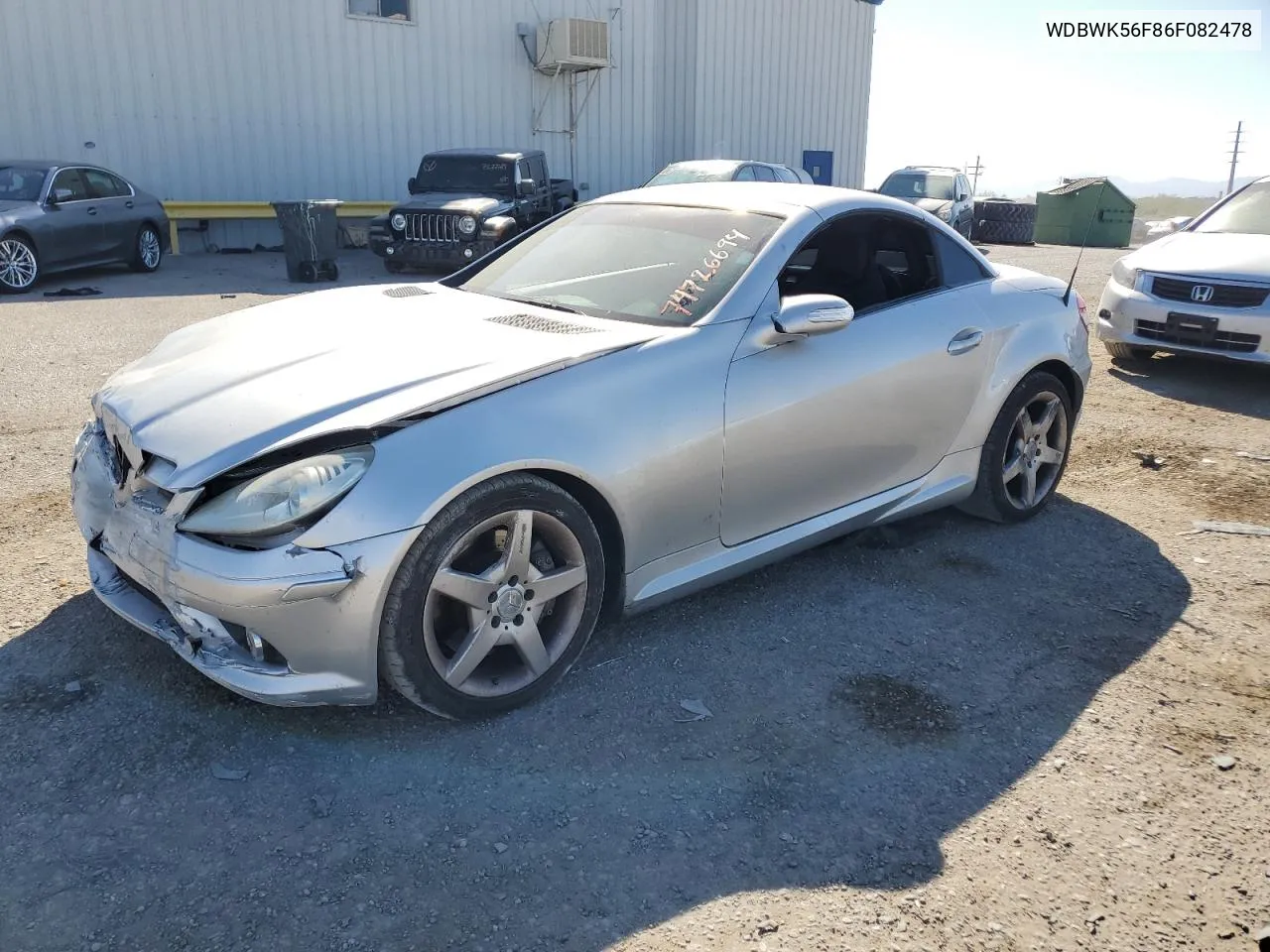 2006 Mercedes-Benz Slk 350 VIN: WDBWK56F86F082478 Lot: 74726694