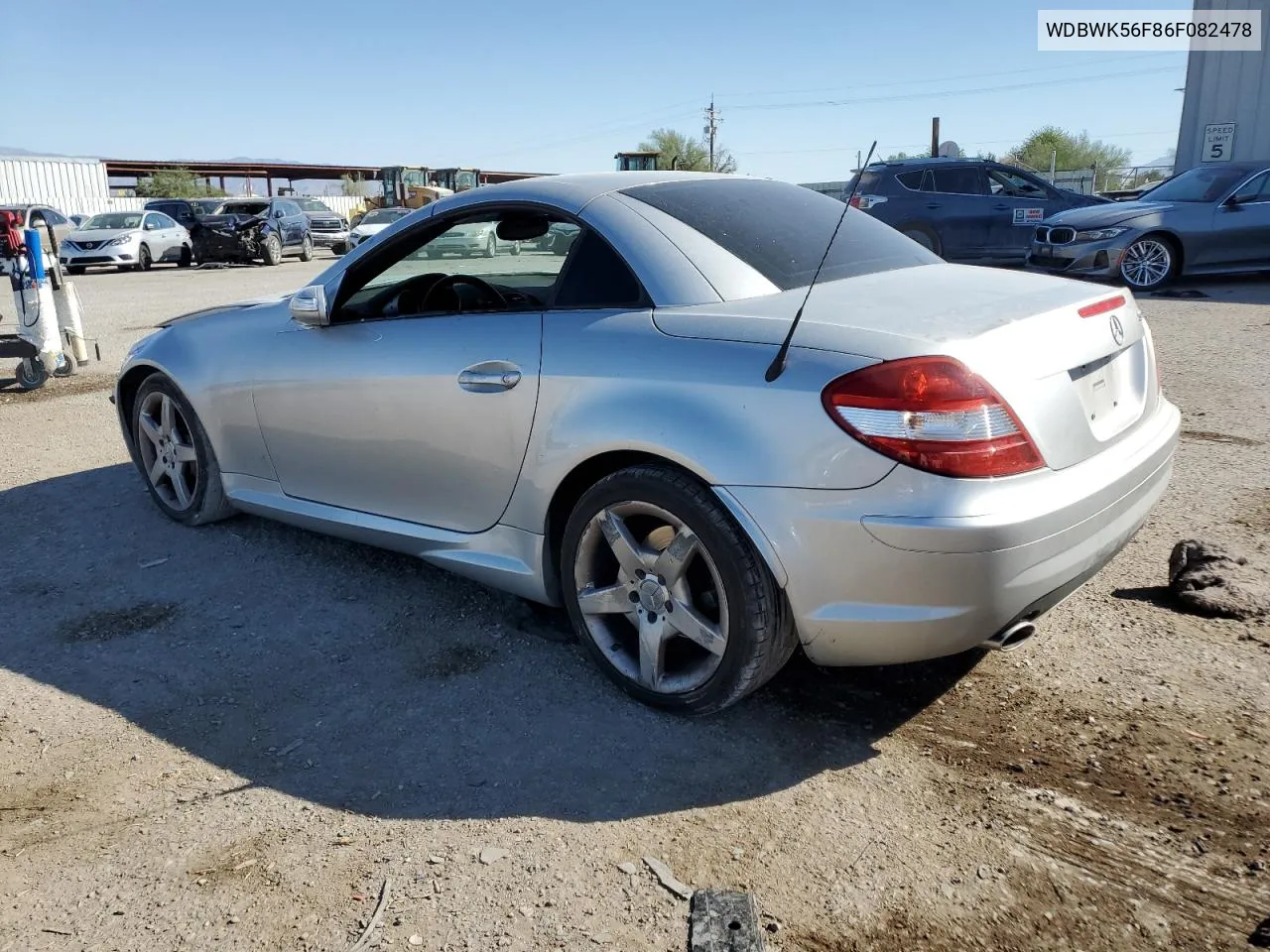 2006 Mercedes-Benz Slk 350 VIN: WDBWK56F86F082478 Lot: 74726694