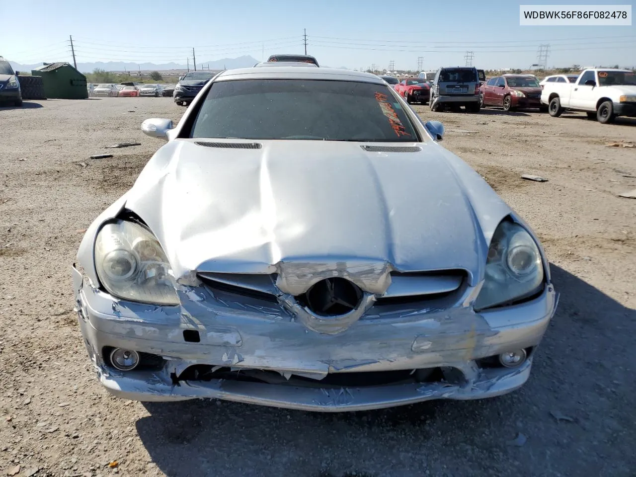 2006 Mercedes-Benz Slk 350 VIN: WDBWK56F86F082478 Lot: 74726694