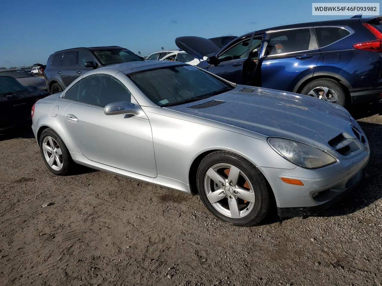 2006 Mercedes-Benz Slk 280 VIN: WDBWK54F46F093982 Lot: 75271914