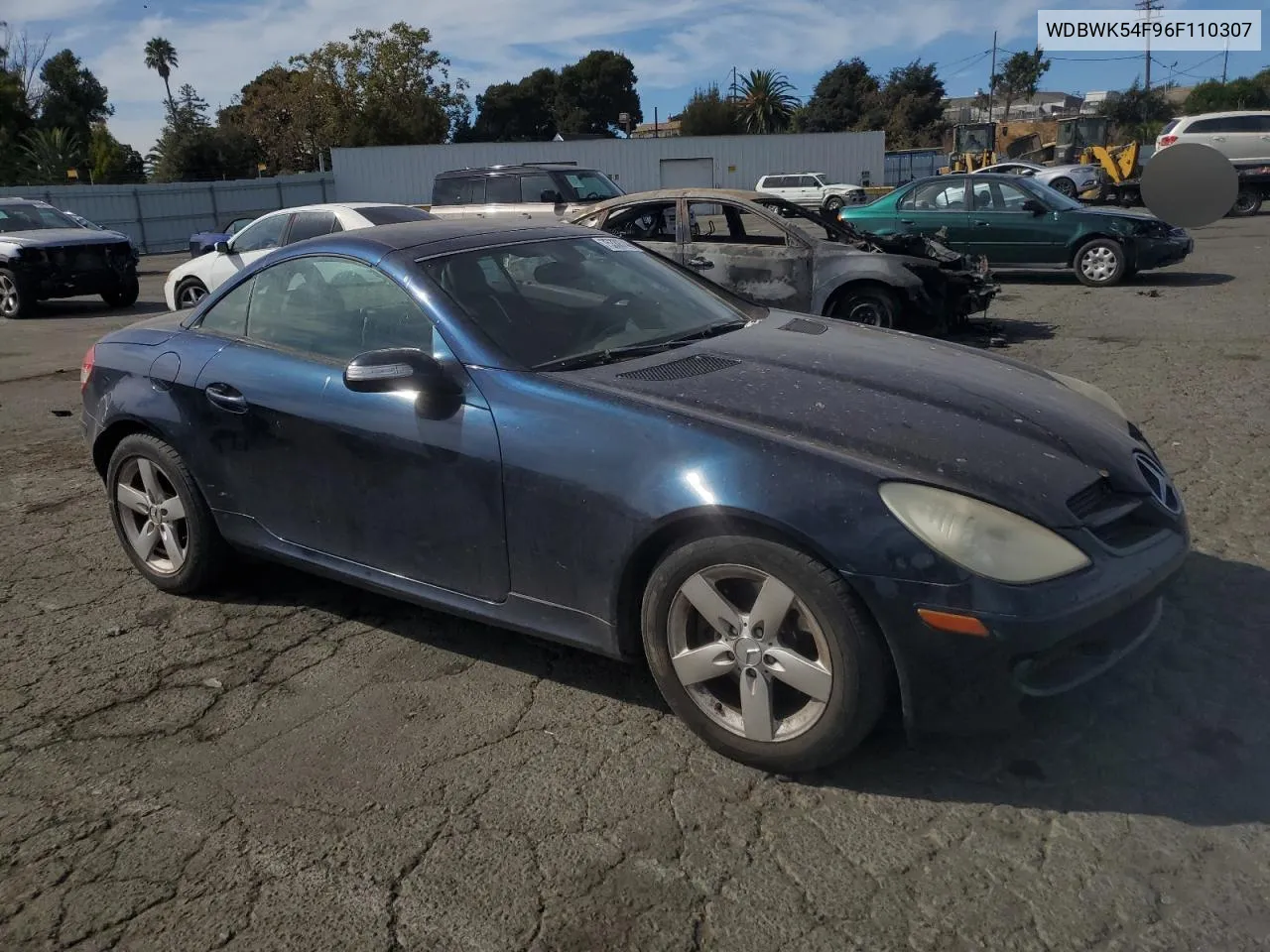 2006 Mercedes-Benz Slk 280 VIN: WDBWK54F96F110307 Lot: 75330744