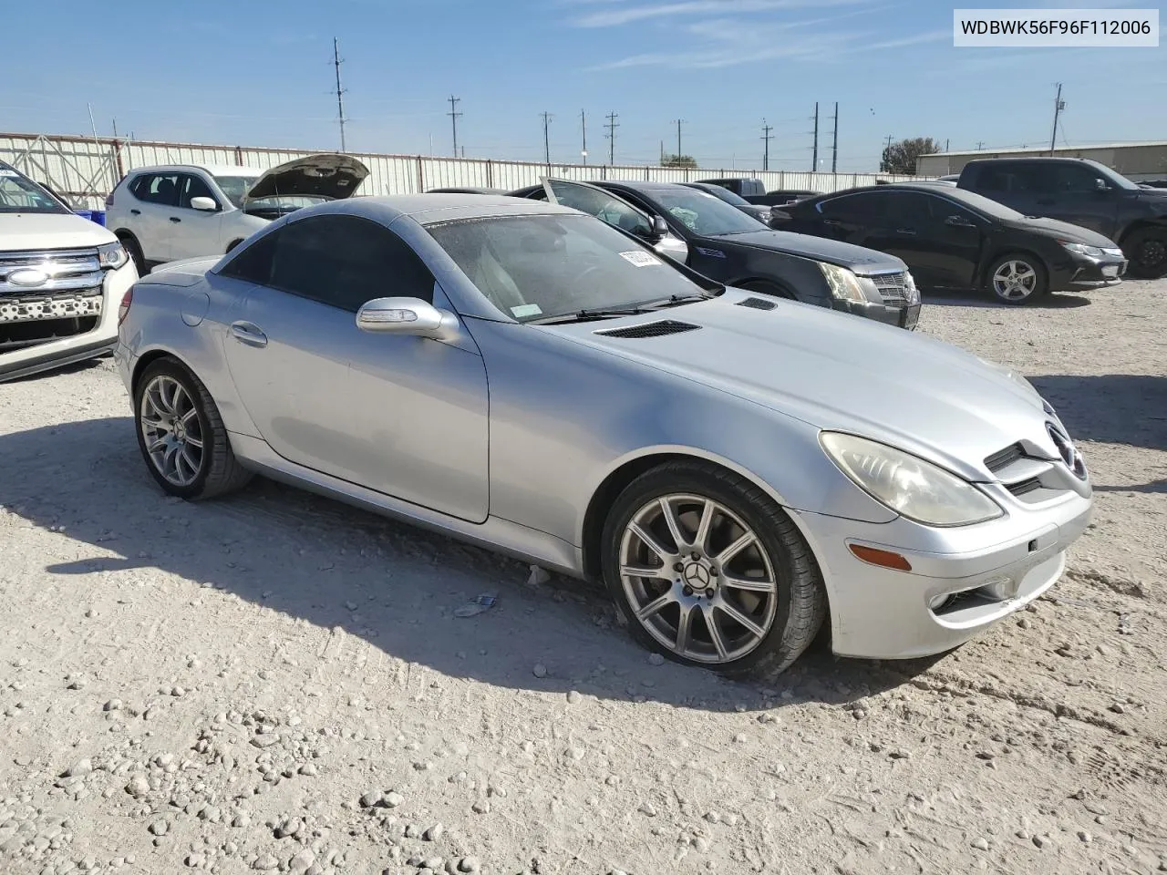 2006 Mercedes-Benz Slk 350 VIN: WDBWK56F96F112006 Lot: 76282434