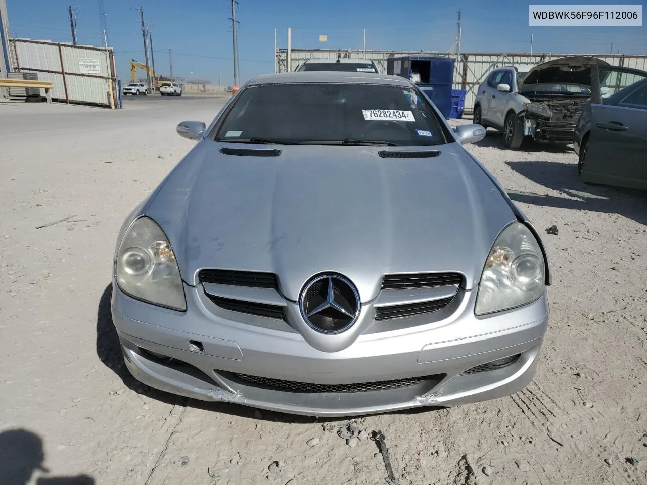 2006 Mercedes-Benz Slk 350 VIN: WDBWK56F96F112006 Lot: 76282434