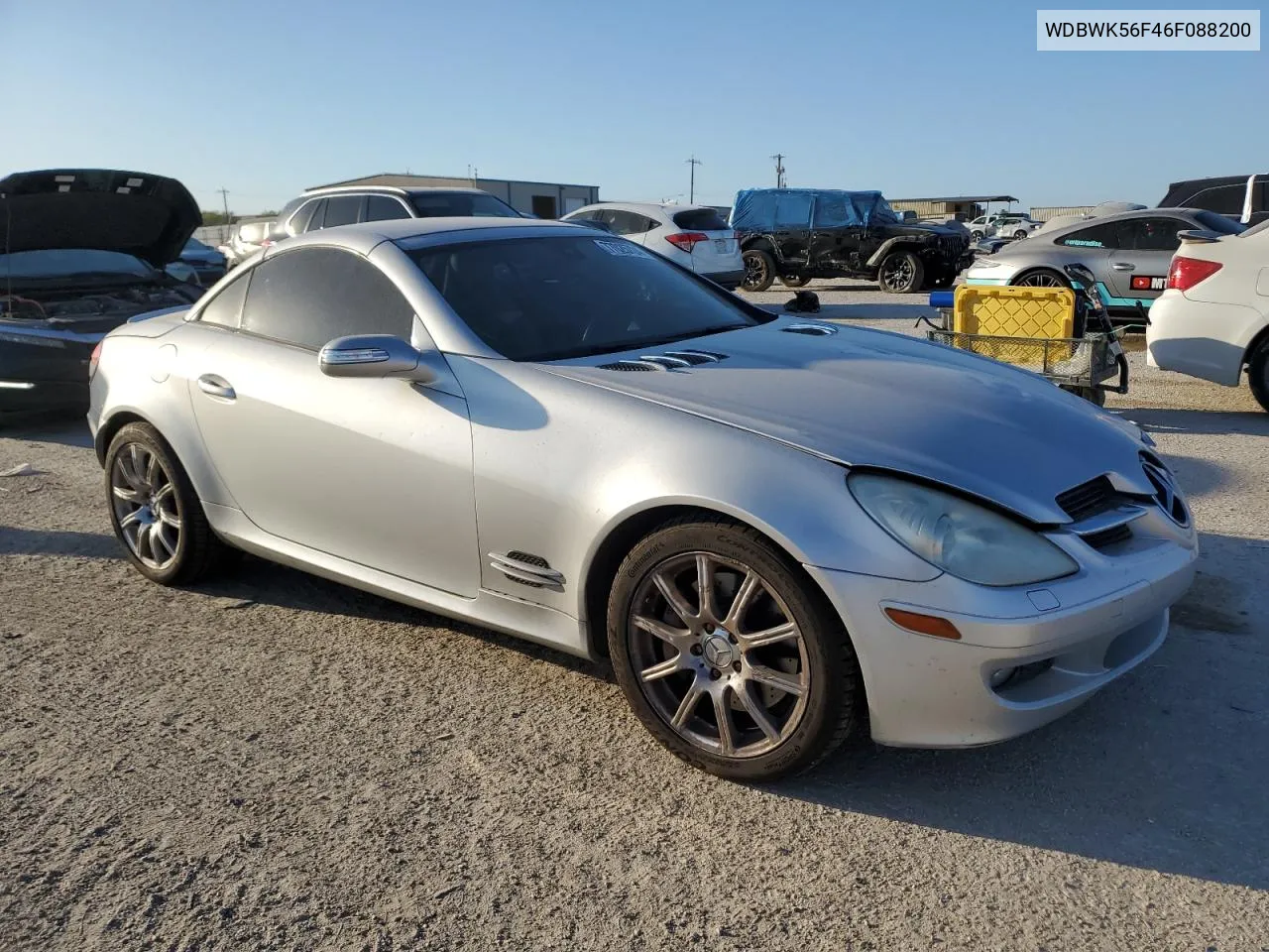 2006 Mercedes-Benz Slk 350 VIN: WDBWK56F46F088200 Lot: 77025724