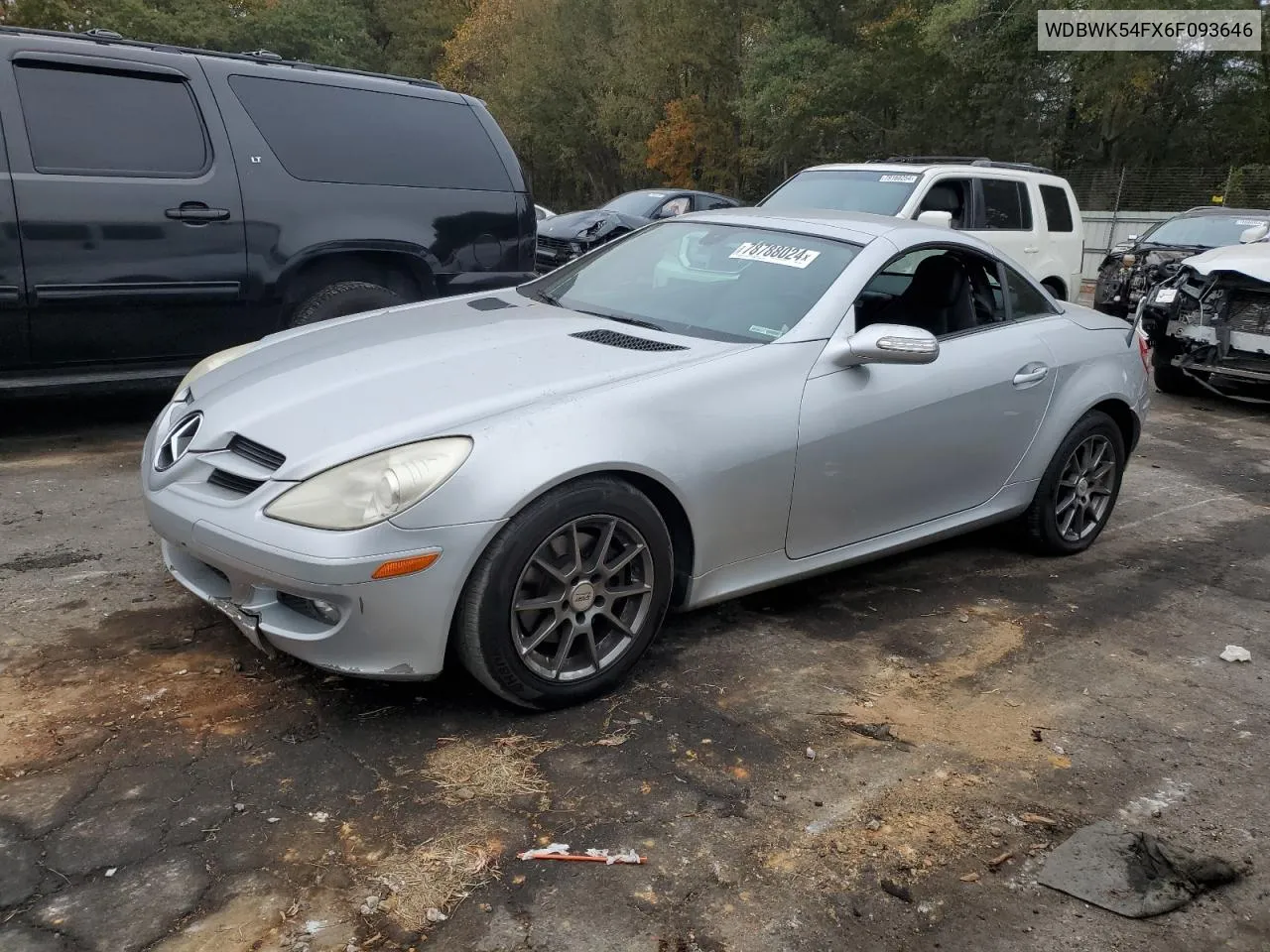 2006 Mercedes-Benz Slk 280 VIN: WDBWK54FX6F093646 Lot: 78788024