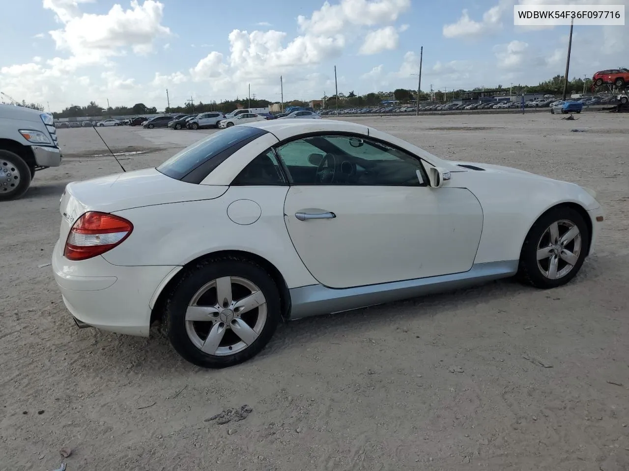 2006 Mercedes-Benz Slk 280 VIN: WDBWK54F36F097716 Lot: 79170964