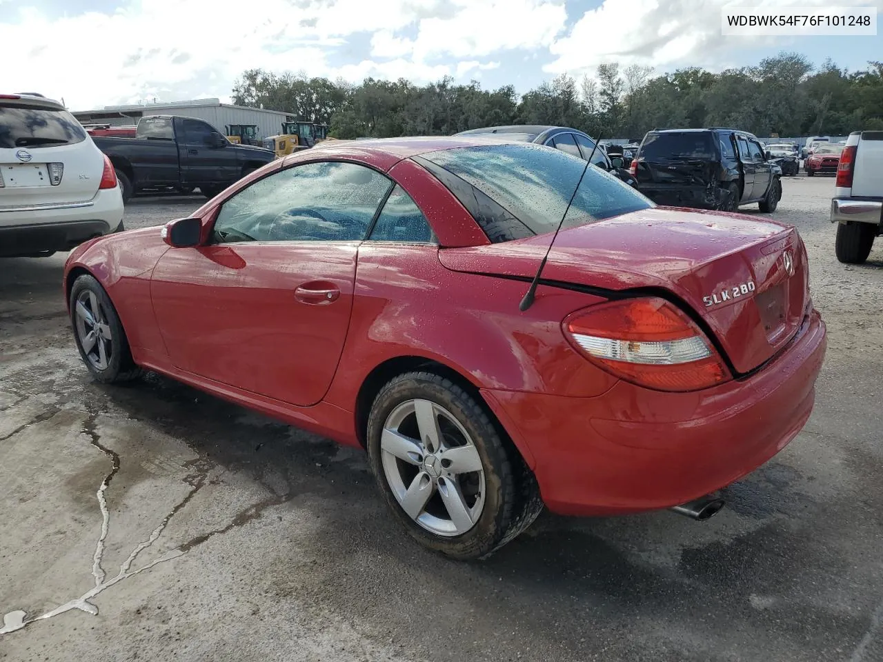 2006 Mercedes-Benz Slk 280 VIN: WDBWK54F76F101248 Lot: 79286694