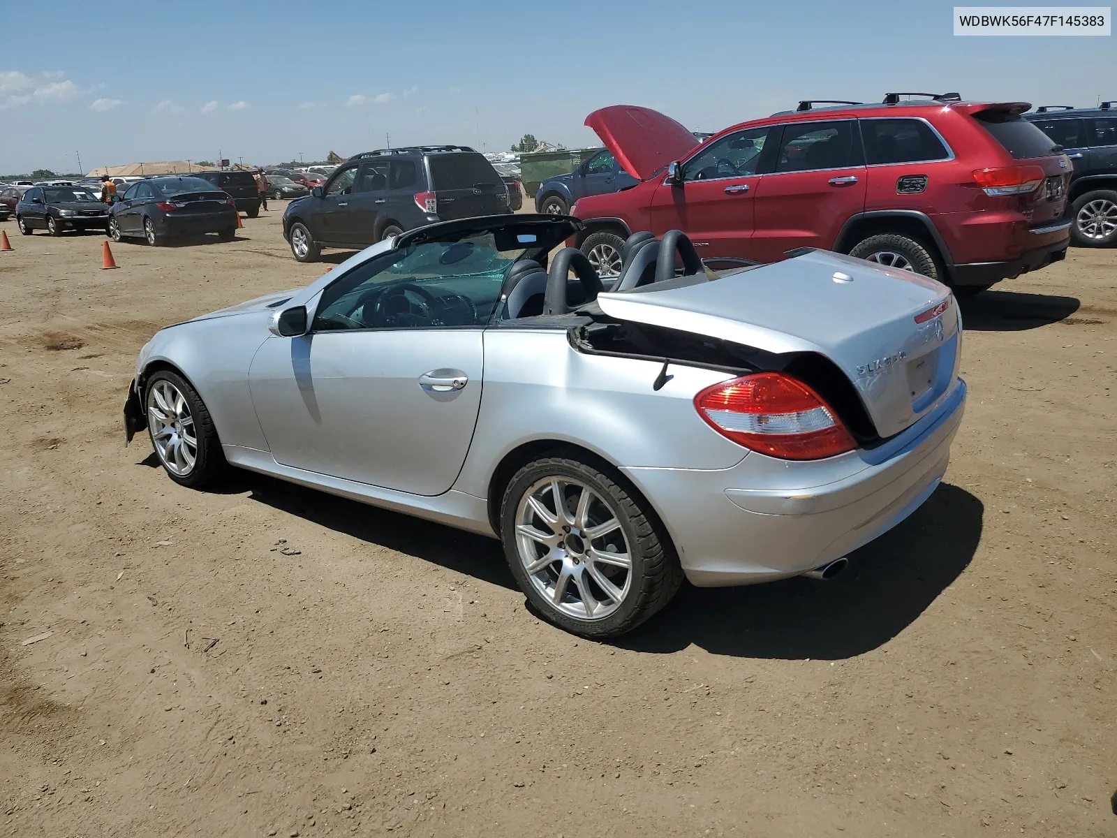 2007 Mercedes-Benz Slk 350 VIN: WDBWK56F47F145383 Lot: 59658234