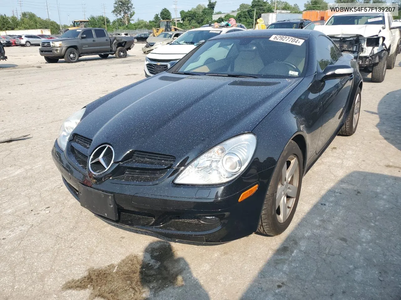 2007 Mercedes-Benz Slk 280 VIN: WDBWK54F57F139207 Lot: 62927704