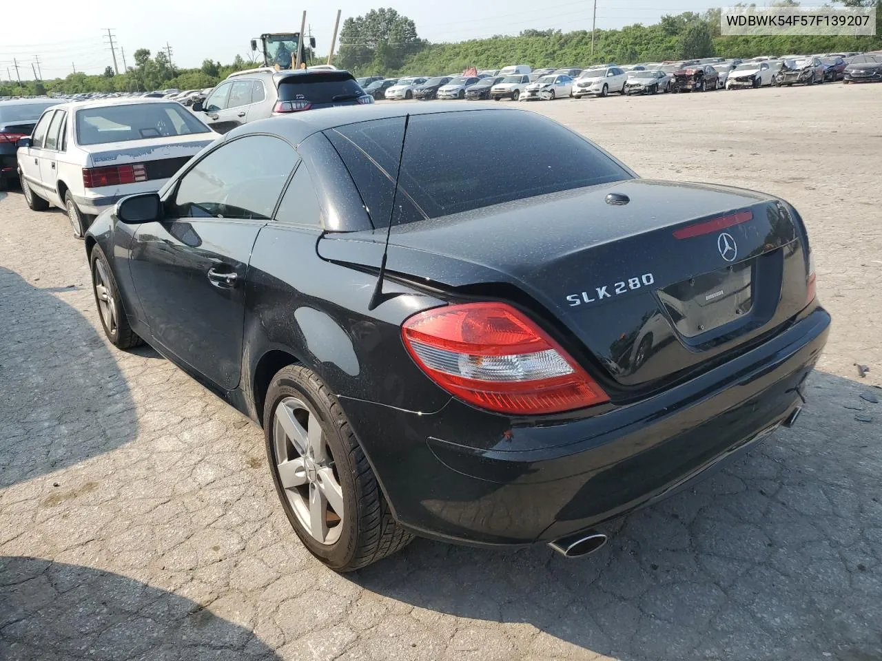 2007 Mercedes-Benz Slk 280 VIN: WDBWK54F57F139207 Lot: 62927704