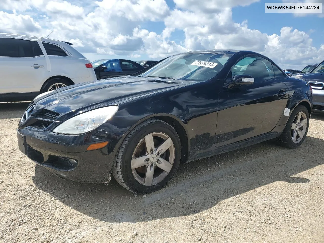 2007 Mercedes-Benz Slk 280 VIN: WDBWK54F07F144234 Lot: 73979814