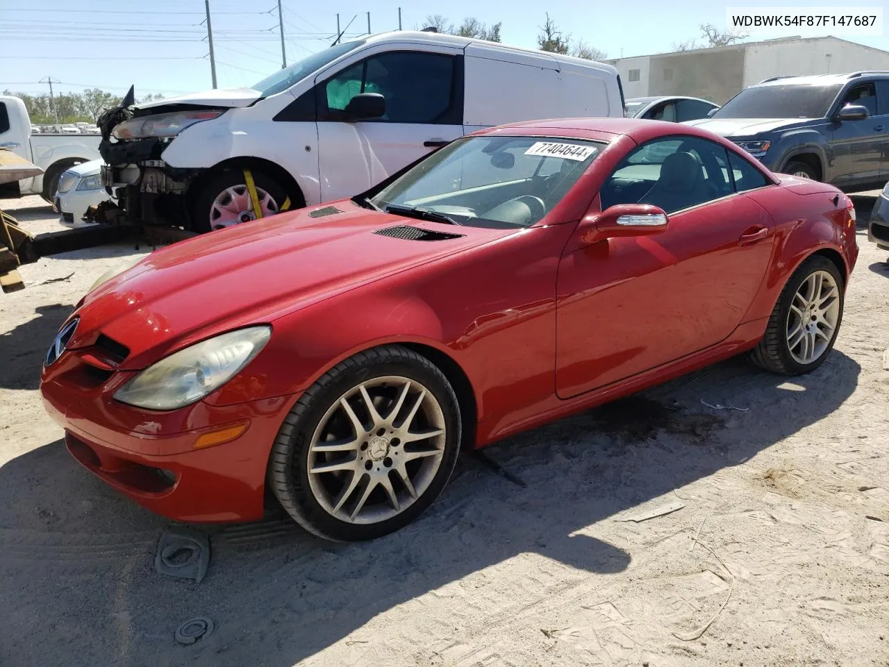 2007 Mercedes-Benz Slk 280 VIN: WDBWK54F87F147687 Lot: 77404644