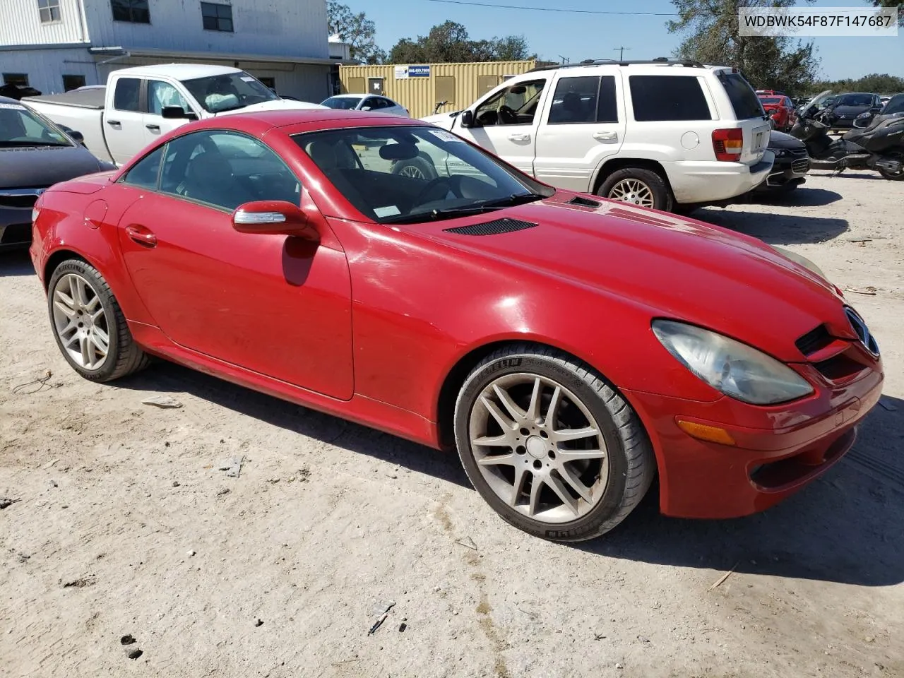 2007 Mercedes-Benz Slk 280 VIN: WDBWK54F87F147687 Lot: 77404644