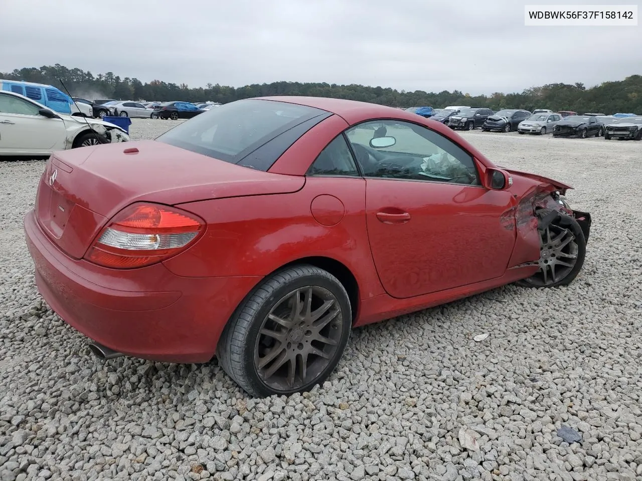 2007 Mercedes-Benz Slk 350 VIN: WDBWK56F37F158142 Lot: 79016134