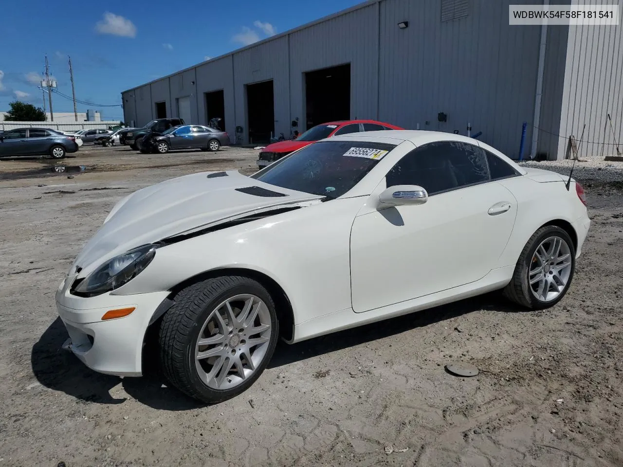 2008 Mercedes-Benz Slk 280 VIN: WDBWK54F58F181541 Lot: 69556274