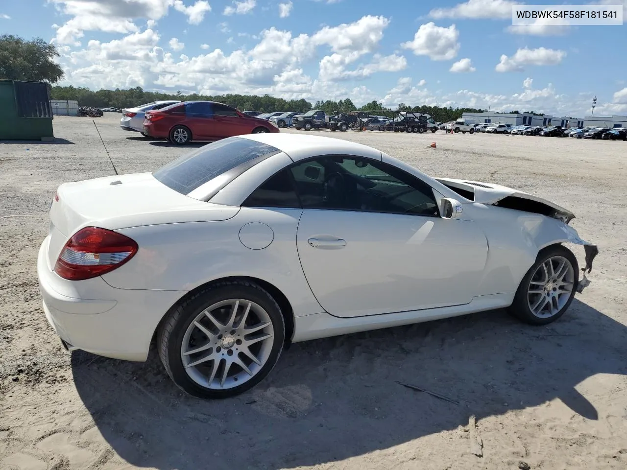 2008 Mercedes-Benz Slk 280 VIN: WDBWK54F58F181541 Lot: 69556274