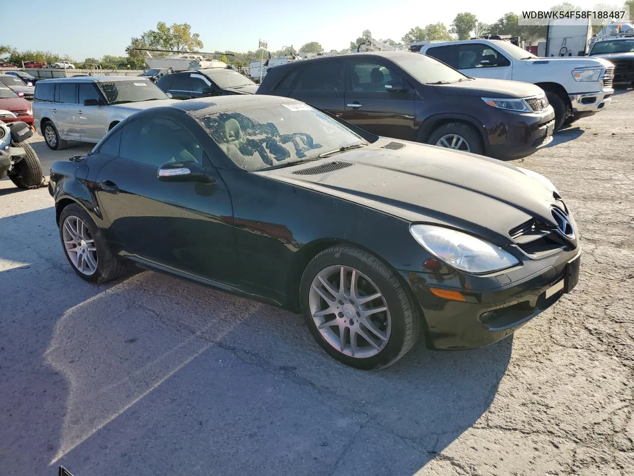 2008 Mercedes-Benz Slk 280 VIN: WDBWK54F58F188487 Lot: 71207744