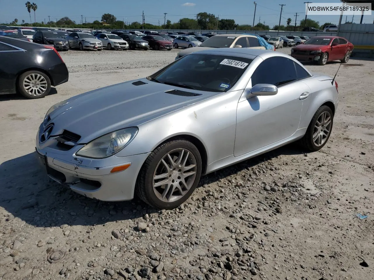 2008 Mercedes-Benz Slk 280 VIN: WDBWK54F68F189325 Lot: 75821874