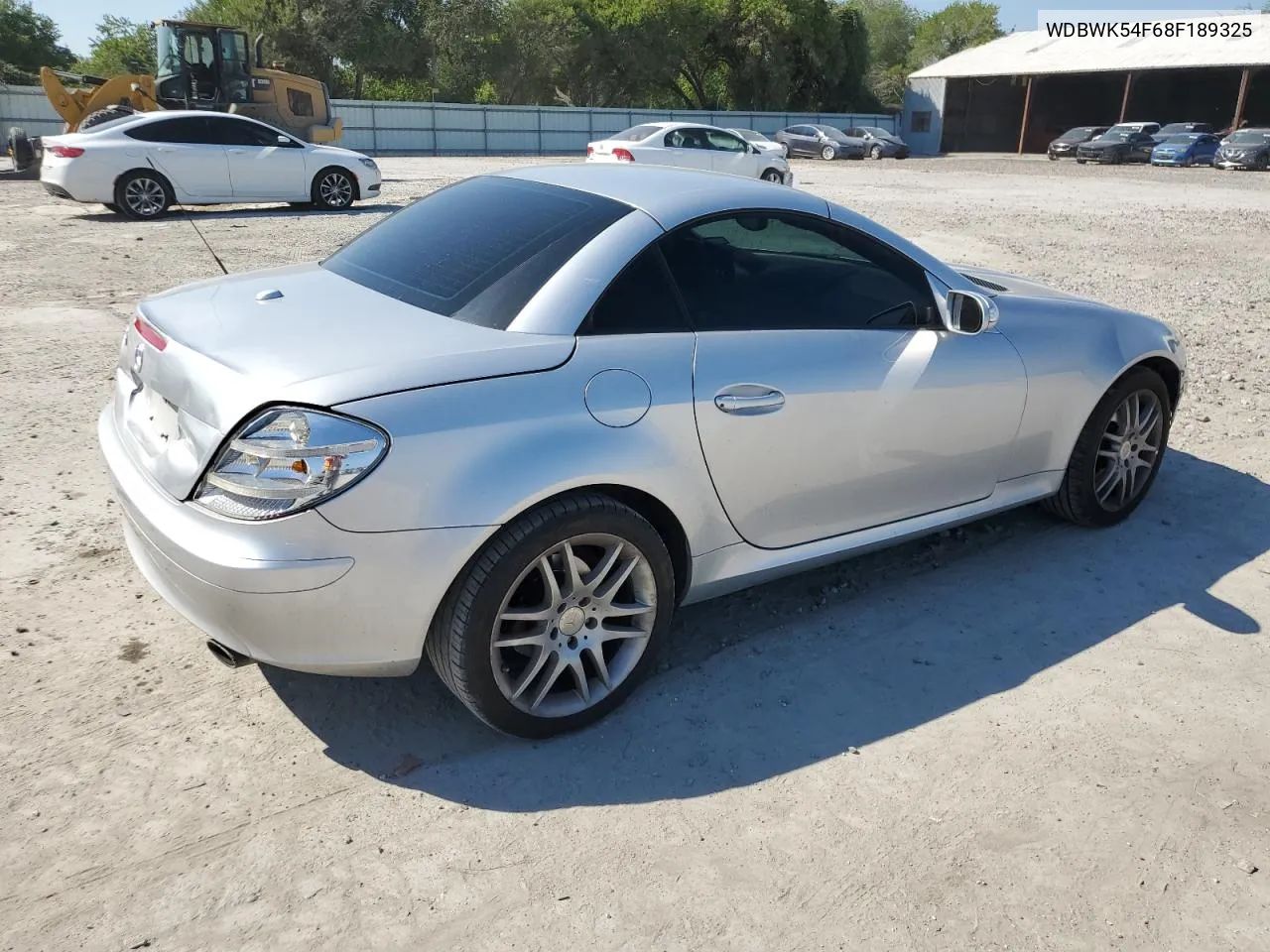 2008 Mercedes-Benz Slk 280 VIN: WDBWK54F68F189325 Lot: 75821874