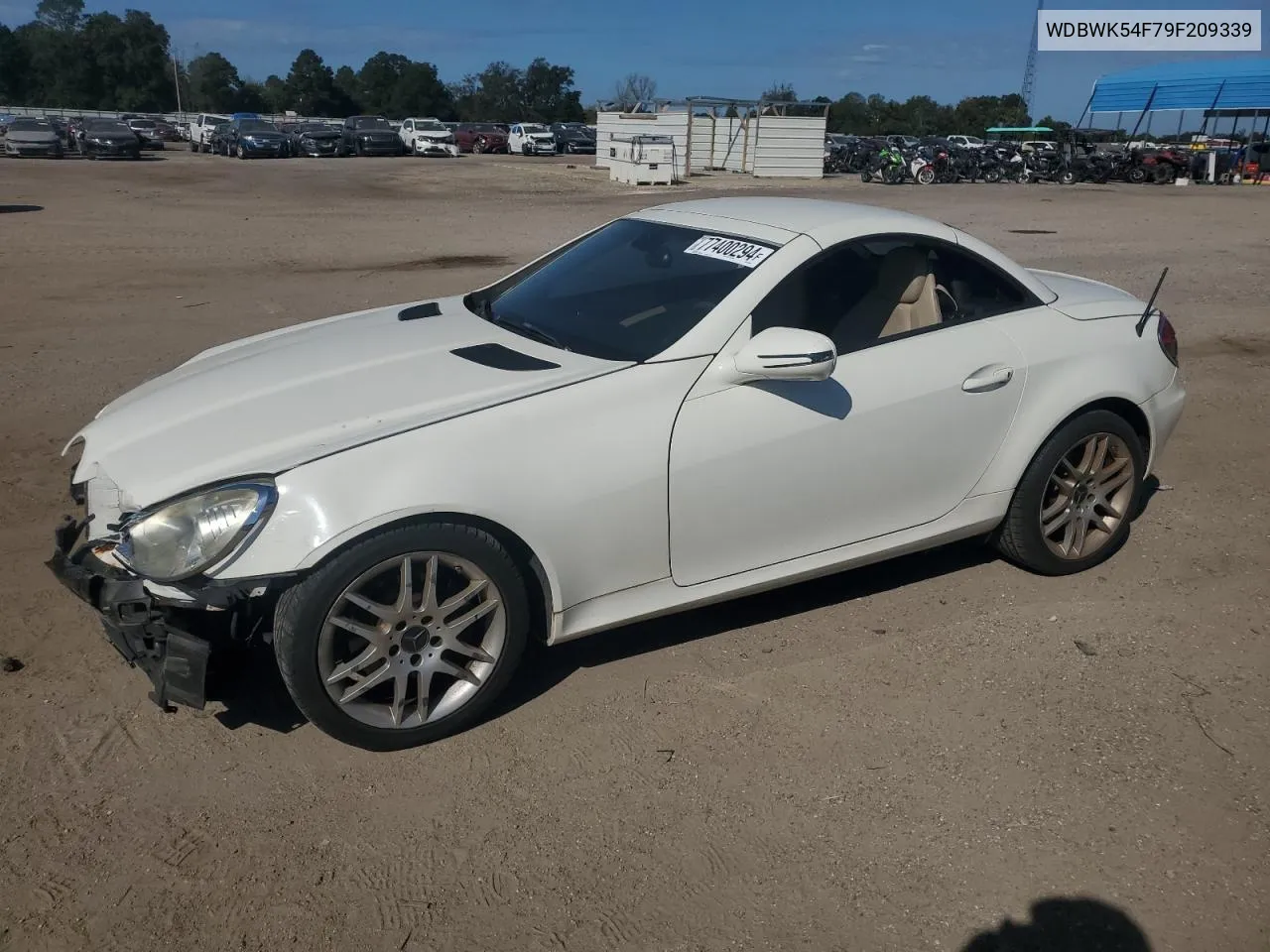 2009 Mercedes-Benz Slk 300 VIN: WDBWK54F79F209339 Lot: 77400294