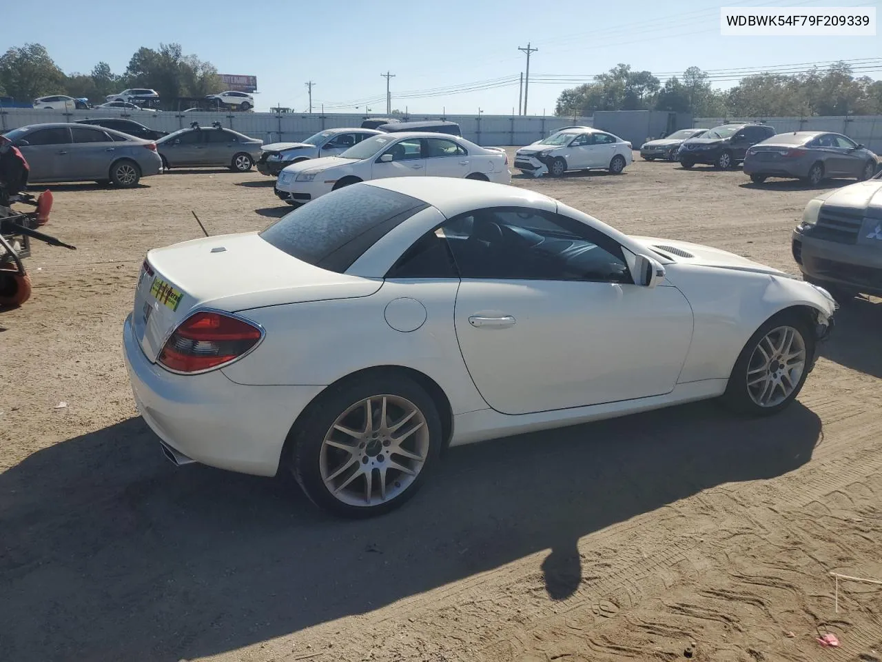 2009 Mercedes-Benz Slk 300 VIN: WDBWK54F79F209339 Lot: 77400294