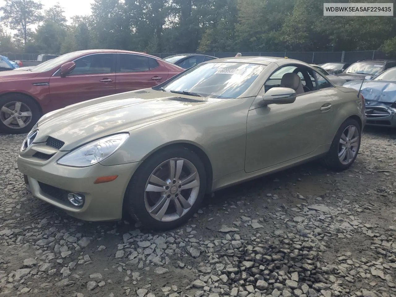 2010 Mercedes-Benz Slk 300 VIN: WDBWK5EA5AF229435 Lot: 68993834