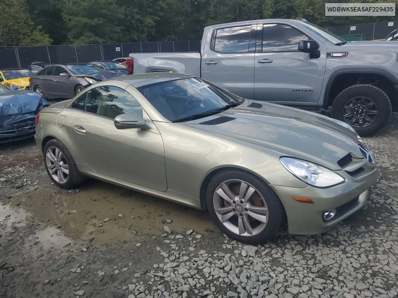 2010 Mercedes-Benz Slk 300 VIN: WDBWK5EA5AF229435 Lot: 68993834