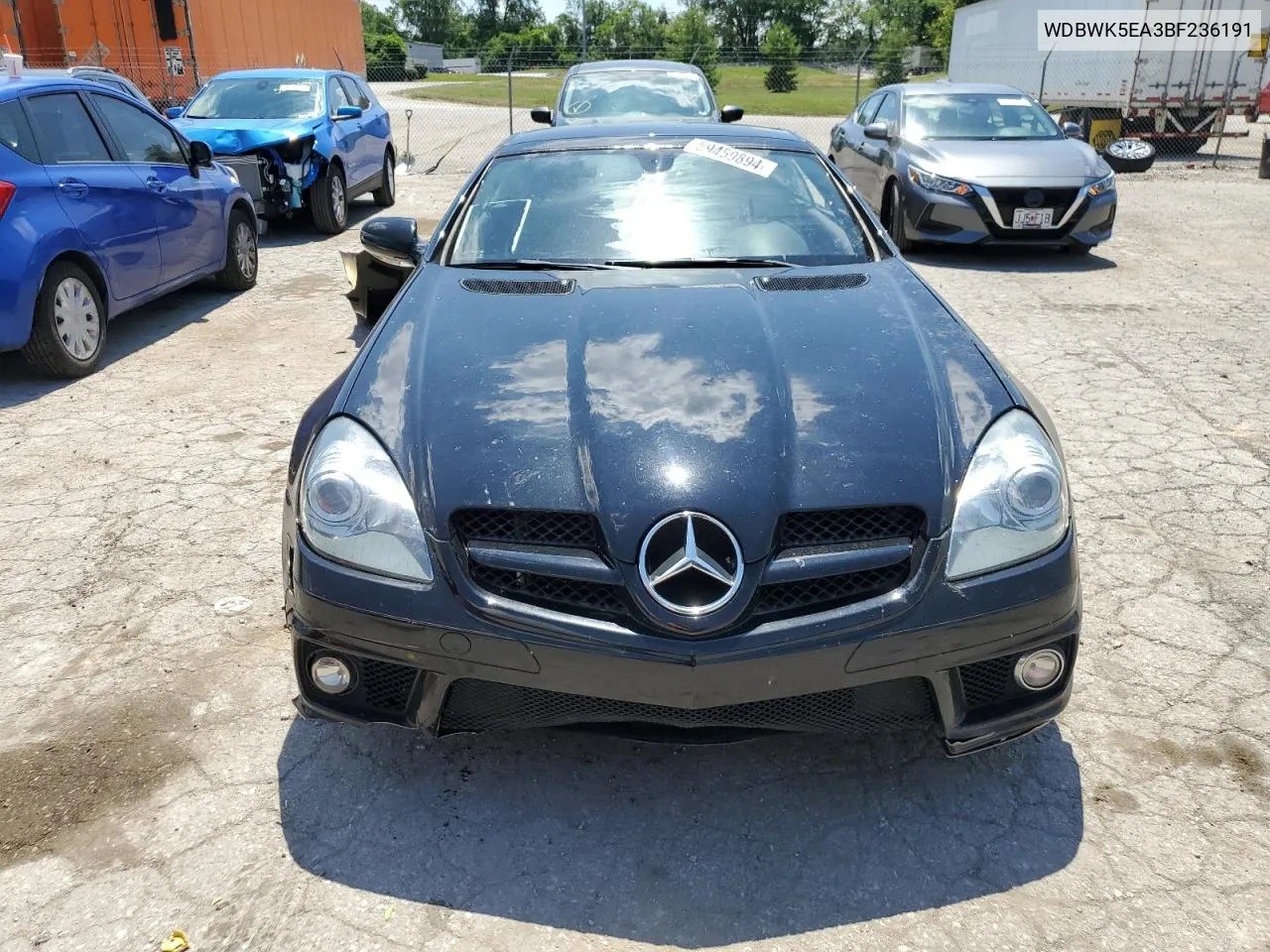 2011 Mercedes-Benz Slk 300 VIN: WDBWK5EA3BF236191 Lot: 70653614