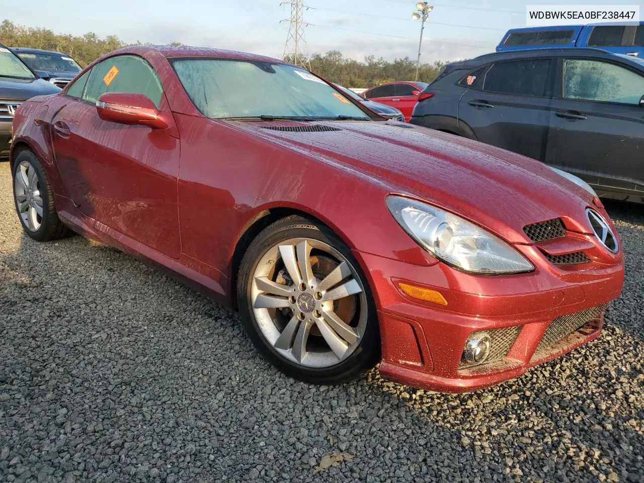 2011 Mercedes-Benz Slk 300 VIN: WDBWK5EA0BF238447 Lot: 74423984