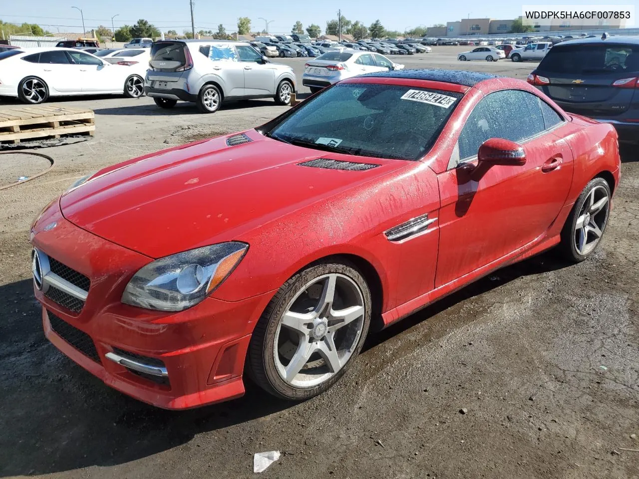 2012 Mercedes-Benz Slk 350 VIN: WDDPK5HA6CF007853 Lot: 74664274