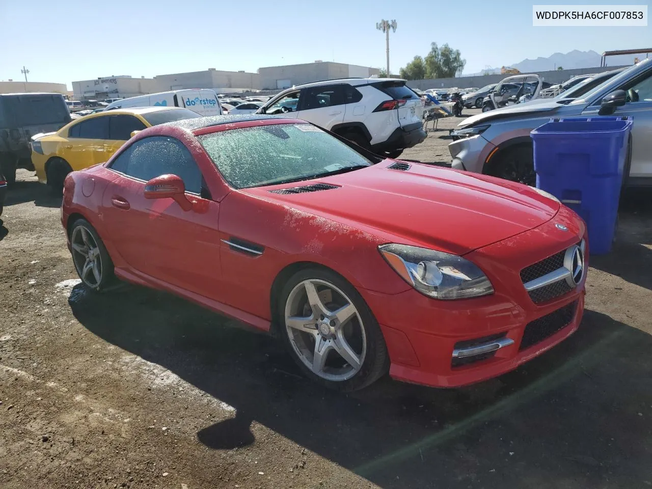 2012 Mercedes-Benz Slk 350 VIN: WDDPK5HA6CF007853 Lot: 74664274