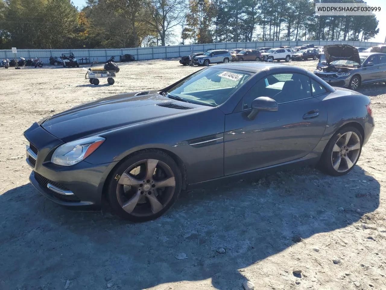 2012 Mercedes-Benz Slk 350 VIN: WDDPK5HA6CF030999 Lot: 80748424